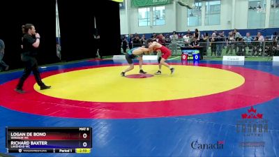 55kg Cons. Round 4 - Logan De Bono, Windsor WC vs Richard Baxter, Lakehead WC