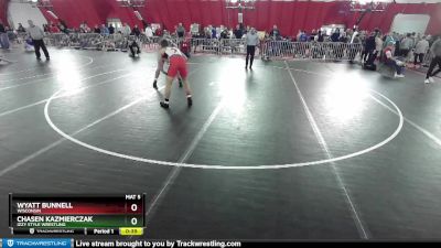 157 lbs Cons. Round 2 - Wyatt Bunnell, Wisconsin vs Chasen Kazmierczak, Izzy Style Wrestling