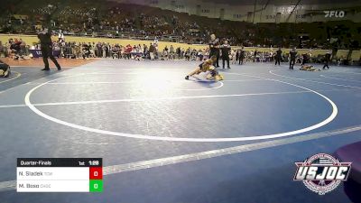 58 lbs Quarterfinal - Noah Sladek, TEAM CONQUER vs Micael Boso, Choctaw Ironman Youth Wrestling