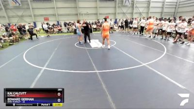 285 lbs Round 3 (8 Team) - Kai Calcutt, Illinois vs Edward German, Ohio Scarlet