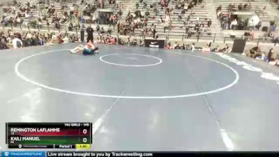 145 lbs 1st Place Match - Remington LaFlamme, TX vs Kaili Manuel, MI