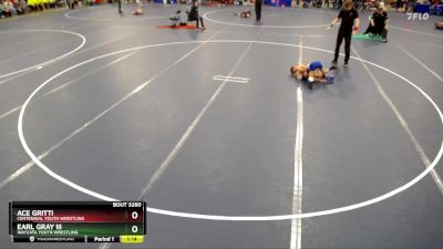 59 lbs Cons. Round 4 - Earl Gray Iii, Wayzata Youth Wrestling vs Ace Gritti, Centennial Youth Wrestling