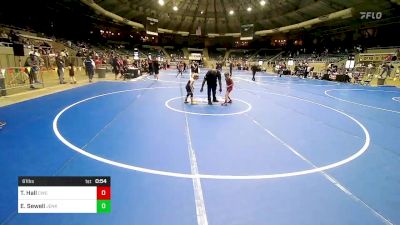 61 lbs Semifinal - Trenton Hall, Claremore Wrestling Club vs Emerson Sewell, Jenks Trojan Wrestling Club