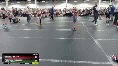 52 lbs Round 5 (8 Team) - Trenton Maloney, Armory Athletics vs Dallas Carter, Kraken Red