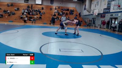 170 lbs Cons. Semi - John Webb, North Kitsap vs Ari Skov, Sequim