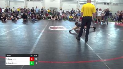 96 lbs Pools - Tyler Sage, Metro All-Stars vs Zachary Sandy, Jacket W.C.