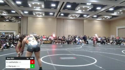 191 lbs Semifinal - Kitana Leafaatoto, DUB Wrestling vs Juliana Marquez, Animal House WC