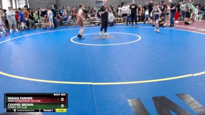 83 lbs Cons. Semi - Ronan Farmer, Askeo International Mat Club vs Cooper Brown, Cowboy Mat Club