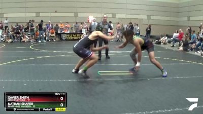 180 lbs Finals (8 Team) - Xavier Smith, Legends Of Gold vs Nathan Shafer, Beast Mode WA Green