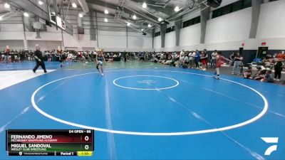 86 lbs Semifinal - Fernando Jimeno, McChesney Grappling Academy vs Miguel Sandoval, Wesley Club Wrestling