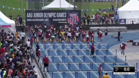 Youth Boys' 100m Hurdles Championship, Semi-Finals 10 - Age 14