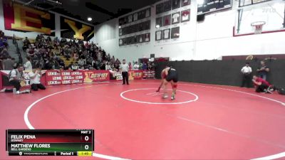 165 lbs Champ. Round 1 - Felix Pena, Downey vs Matthew Flores, Bell Gardens