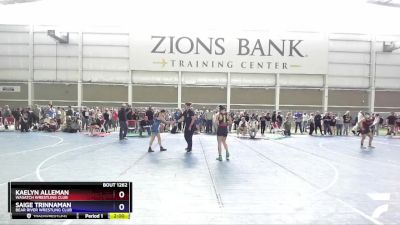 104-114 lbs Semifinal - Kaelyn Alleman, Wasatch Wrestling Club vs Saige Trinnaman, Bear River Wrestling Club