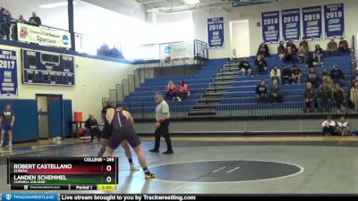 285 lbs Round 2 - Robert Castellano, Eureka vs Landen Schemmel, Cornell College