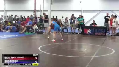 136 lbs Semis & 1st Wrestleback (8 Team) - Demetrious Thomas, Michigan vs Destan Skelly, Minnesota Red