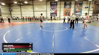 130 lbs Rd# 6- 9:00am Saturday Final Pool - Jack Smude, No Escape W.A. vs Brody Reams, PA White