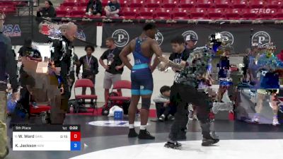 92 kg 5th Place - William Ward, Garlington Training Center vs Kaleb Jackson, New Jersey