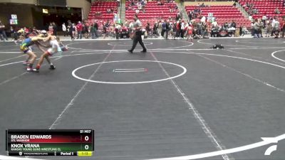 76 lbs Cons. Semi - Knox Vrana, Kansas Young Guns Wrestling Cl vs Braden Edwards, STL Warrior