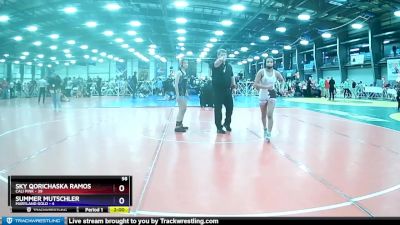 98 lbs Rd# 2 -10:15am Friday - Paris Soria, Cali Pink vs Alexis Smith, Maryland Gold