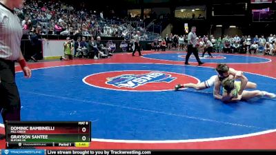 7A-165 lbs 1st Place Match - Grayson Santee, Buford HS vs Dominic Bambinelli, Mill Creek