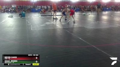 96-100 lbs Round 1 - Bryer Caves, Lodi vs Noah Jensen, BBE/Waska