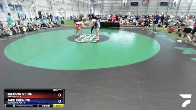 160 lbs Quarters & 1st Wb (16 Team) - Jackson Sitton, Arkansas vs Jake Rheaume, Georgia BLACK