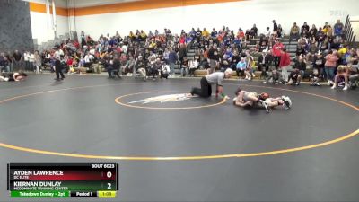 100 lbs Quarterfinal - Kiernan Dunlay, McDominate Training Center vs Ayden Lawrence, DC Elite