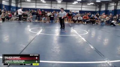 117 lbs Quarterfinal - Carsun Hinkelmann, Silver Valley Wrestling Club vs Malachi Knight, All In Wrestling Academy