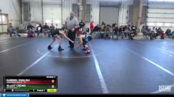 100 lbs Round 3 (4 Team) - Gabriel English, Warhawks Black vs Elliot Crews, 84 Athletes