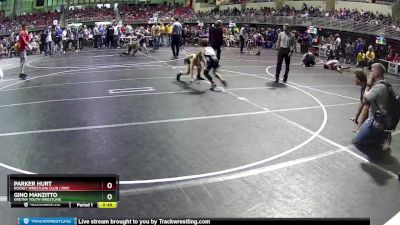 85 lbs Cons. Round 1 - Gino Manzitto, Gretna Youth Wrestling vs Parker Hurt, Rocket Wrestling Club / RWC