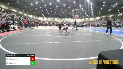 43 lbs Round Of 16 - Dayvion Espino, Oakdale vs Braxson Bas, Topeka Blue Thunder