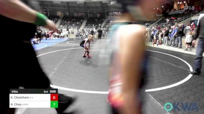 51 lbs Semifinal - Brookelyn Torrone, Vinita Kids Wrestling vs Lakely Kraft, Bridge Creek Youth Wrestling