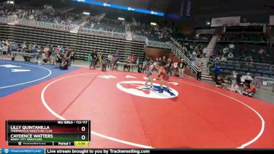 112-117 lbs Semifinal - Lilly Quintanilla, Thermopolis Wrestling Club vs Caydence Watters, Windy City Wrestlers