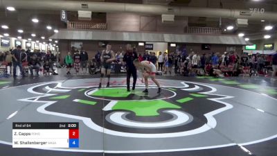 52 kg Rnd Of 64 - Zavin Capps, Pomona Elite (PWCC) vs William Shallenberger, Wasatch Wrestling Club