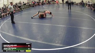 132 lbs Round 2 (6 Team) - Noah Wuthnow, Kansas Mamba vs Sawyer Wieland, Iowa USA Grey