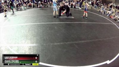 50 lbs Round 3 (4 Team) - Paxon Fischer, South Dakota Thunder vs Liam Morgan, North Dakota 1