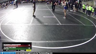 113 lbs Cons. Round 3 - McKenna Kreikemeier, Bennington Wrestling Club vs Alexis Galusha, Saint Paul