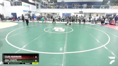 77 lbs Semifinal - Zeek Counts, Great Neck Wrestling Club vs Tyler Hemminger, Great Neck Wrestling Club