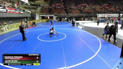 92 lbs Quarterfinal - Jacob Silvas, Granite Wrestling Club vs Maximus Fregoso, Swarm Wrestling Club