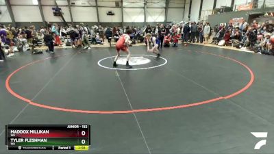 132 lbs Cons. Round 2 - Maddox Millikan, WA vs Tyler Fleshman, WA