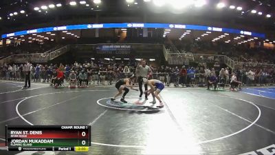 2A 120 lbs Champ. Round 1 - Jordan Mukaddam, Fleming Island vs Ryan St. Denis, River Ridge