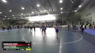 120 lbs Quarterfinal - Chrissa Hawkes, Bear River Jr High Wrestling C vs Charlotte Toone, Fremont Wrestling Club