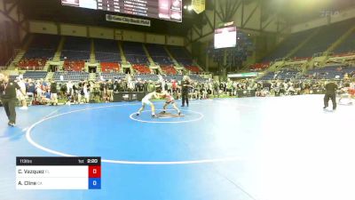 113 lbs Cons 16 #2 - Christian Vazquez, Florida vs Abram Cline, California