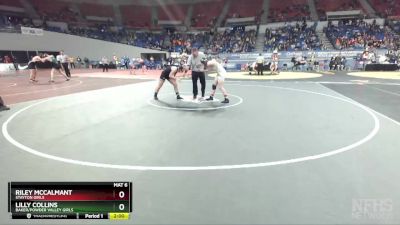 4A/3A/2A/1A Girls 145 Quarterfinal - Riley McCalmant, Stayton Girls vs Lilly Collins, Baker/Powder Valley Girls