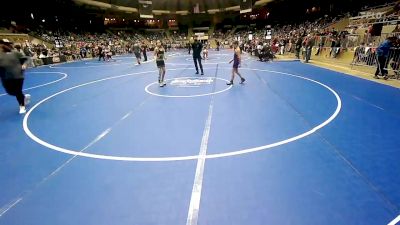 100 lbs Semifinal - Sebastion Watkins, Vian Wrestling Club vs Andrew Kraft, Broken Arrow Wrestling Club