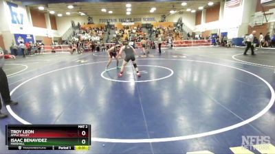 132 lbs Cons. Round 2 - Isaac Benavidez, Marshall vs Troy Leon, Apple Valley