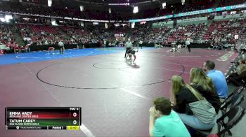 Girls 107 lbs Cons. Round 1 - Emma Hady, Richland Center Girls vs Tatum Carey, Eau Claire North Girls