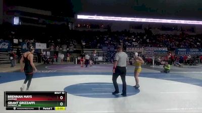 D 1 113 lbs Champ. Round 1 - Brennan Mays, Sulphur vs Grant Grizzaffi, Catholic, BR