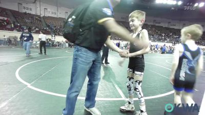 49 lbs Quarterfinal - Luke Brooks, Perkins vs Gauge Huffman, Vinita Kids Wrestling