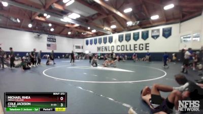 285 lbs Cons. Semi - Cole Jackson, Cal Poly vs Michael Rhea, Menlo College